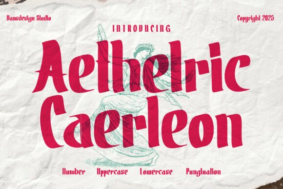 Aetheltic Caerleon: Unleash Bold Retro-Edge in Your Designs