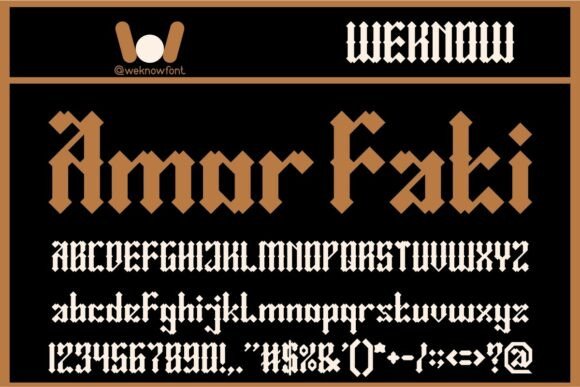 Amor Fati: The Gothic-Blackletter Fusion for Modern Brands