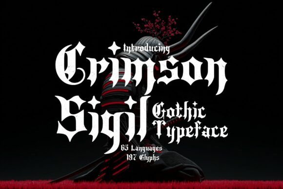 Crimson Sigil: A Typeface Forged in Gothic Mysticism