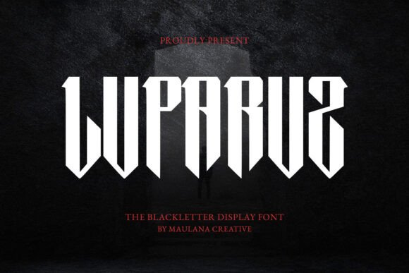 Luparuz: Command Attention with Gothic Modern Typography