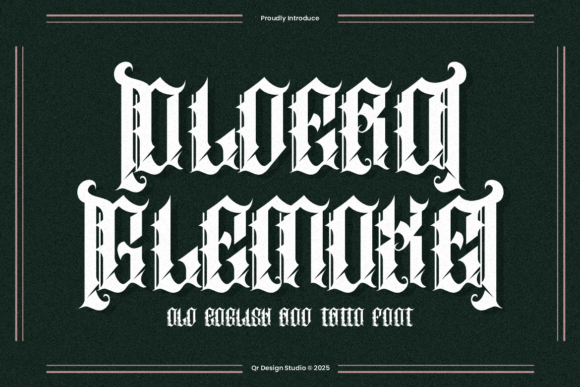 Oldero Glemoxe: The Blackletter Typeface with Modern Edge