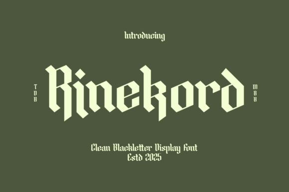 Rinekord: The Modern Blackletter Redefining Edge