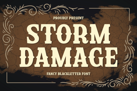 Storm Damage: A Typeface with Rugged Western Character