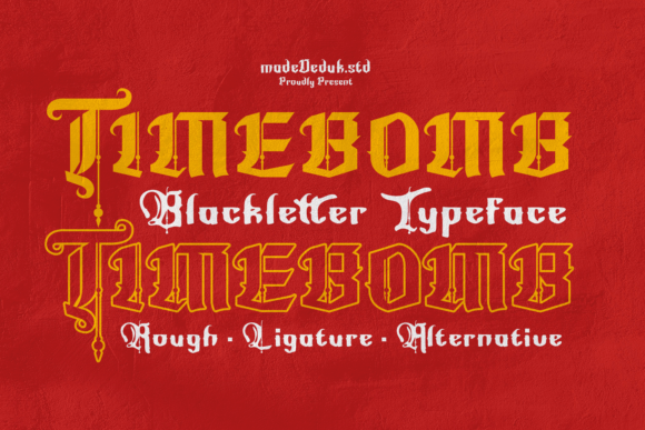 Timebomb: The Modern Blackletter Font with Explosive Flair